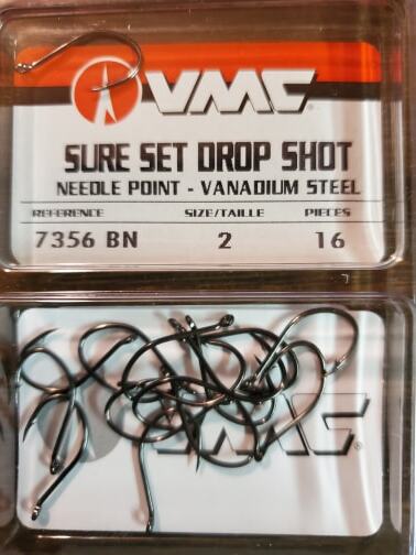 VMC 7356 Sure Set Drop Shot Bead Hooks